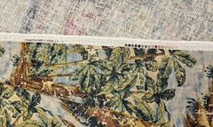COVINGTON BOSPORUS 128 BILLARD GREEN RENAISSANCE TOILE LINEN FABRIC BY YARD 54″W
