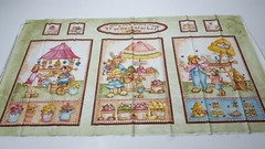 Farmer’s Market Panel 23×42 Kelly Mueller P&B Textiles Bunny Teddy Bear