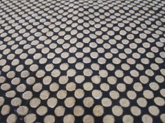 NO TARRIF CHARGES 100%✅ 7 Yard Black Gold Hand Block 100%Cotton Fabric ZK_288