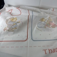 Vintage That’s Our Baby Bibs Do It Yourself Sewing Panels A Sheet Of 10 W/ Mice