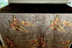 Ralph Lauren Hunting Manor Paisley, Italian Cotton Velvet, BTY, Sable