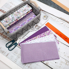 10 Pieces 20 X 20 Inch Quilting Patchwork Fabric Floral Patchwork Cotton Purple
