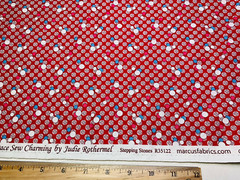 Aunt Grace SEW CHARMING Red Blue Judie Rothermel Cotton Fabric Marcus FQ