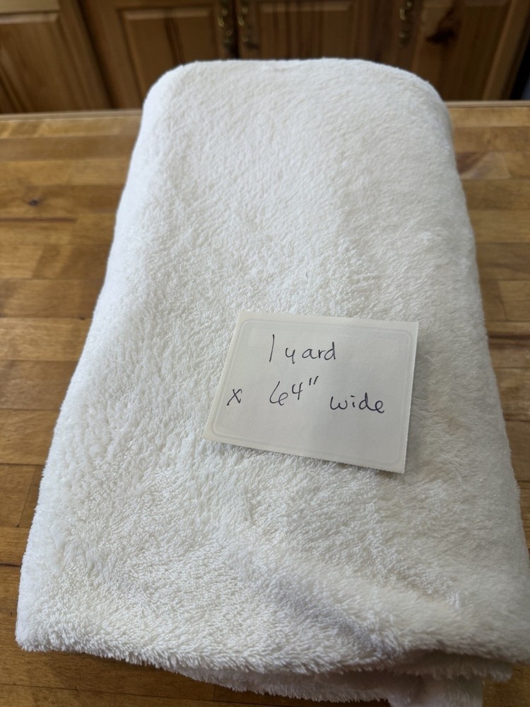 Fabric Soft And Fuzzy 1 Yard X 64” Wide Minky? Off White Or Cream Colored
