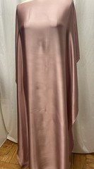 Rare 100% 40mm Silk Charmeuse Heavyweight Dusty Rose Pink Fabric 1 Yd Long 55″ W