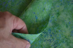 By 1/2 Yd, Green Lavender Blue Cotton Batik, Indonesia, Anthology/Indonesia/B915