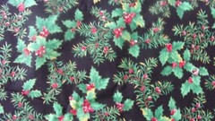 VTG 60S/70S/80S FABRIC UNCUT UNUSED 100% COTTON CHRISTMAS MED WEIGHT44″X 66″