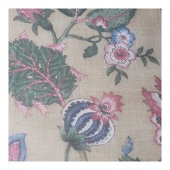 P KAUFMANN Jacobean Floral Antique Brissac Upholstery Fabric Yard 54″W Sold/yd