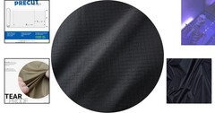 40D Black Ripstop Nylon Fabric 1-Yard: Ultra-Light, Water-Resistant & Tear-Proof