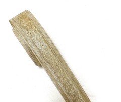 Metallic Bricade Ribbon, Sold by the Yard
