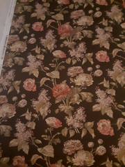 Waverly CLIFFSIDE COTTAGE Floral French Country Upholstery Fabric 3 1/2 Yards
