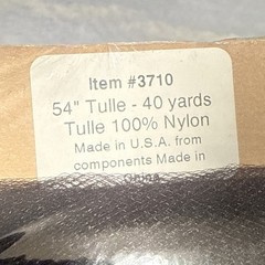 Black Tulle Fabric 54″ Wide x 40 Yard Bolt for Party Decorations