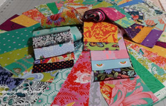 Tula Pink Fabric Strips Pack Bundle 100% Cotton fabric lot -More than 2 yards