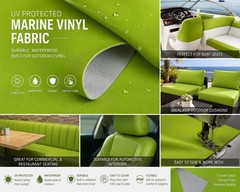 Lime UV Protected Marine Vinyl Waterproof Outdoor Upholstery Automotive Fabric