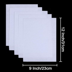 48 PCS White Stiff Felt Sheets Thick Fabric For Crafting 9×12 Inch 1.2mm