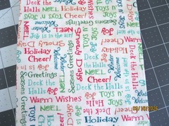 Warm Wishes from Red Rooster Fabrics white with Holiday sayings