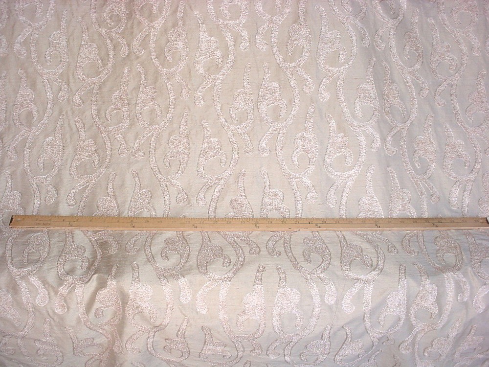 8-1/8Y Kravet 8297 Barley Champagne Gold Silk Drapery Upholstery Fabric