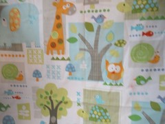 Jo Ann Fabrics Baby Animals And Trees Allover Cotton Fabric SZ 1YX43″ NEW