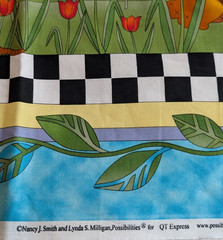 Cotton Fabric Panel GARDEN Possibilities Nancy Smith Lynda Milligan 35″ W x 45″H