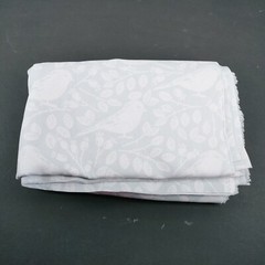 Home Decor Fabric by Brothers & Sisters Cotton Grey and White Birds 3 Yards 45″w