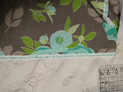 Riley Blake Cotton Fabric Cottage Garden The Quilted Fish Gray Aqua Bold Floral