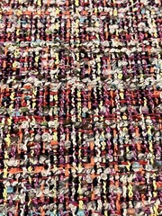 Clarke & Clarke Mingled Boucle Tweed Uph Fabric- Pierre / Berry 2.60 yd F1389/02