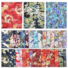 30Pcs 8 x 10 Inch Fat Quarters Cotton Fabric Bundle Squares Patchwork,