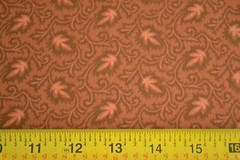 By 1/2 Yd, Orange on Brown, Thimbleberries/Northern Lights – Southern Skies, B88