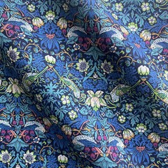 William Morris Strawberry Thief Painted Cotton Fabric for Sewing DIY BTHY 57″