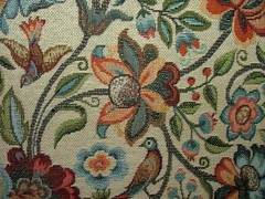 Jacobean Floral Tapestry Fabric Curtain Upholstery Cushion Soft Furnishing