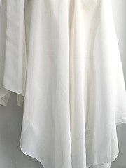 Natural Silk Cotton Chiffon Ivory White Mulberry Silk Chiffon Wedding Fabric