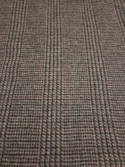 100% Wool Gray Plaid Fabric/Pillows, Crafts, Home Dec USA Made BTY
