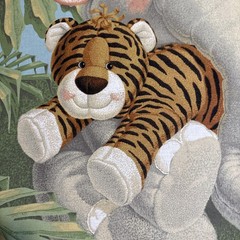 Jungle Babies 35″ x 44″ Panel Patty Reed, Fabric Traditions for Nursery Baby