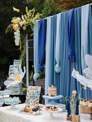 MLMW Royal Blue 5 Yards 60″ Wide Sheer Fabric Chiffon Fabric by The Yard
