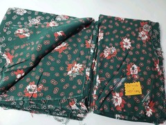 2x Floral Print Batik? Fabric Cotton Rayon Quilt Sewing Craft 36″ X 3yds Total
