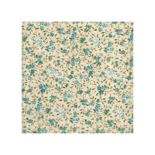 03393 Whispers Teal Floral – Cotton Quarter Yard
