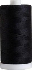 Hilo de algodon 100 negro de Connecting Threads para coser y acolchar
