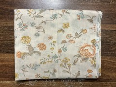 VIP Cranston Print Works Fabric Floral On Cream Cotton Blend 2yds X 44in