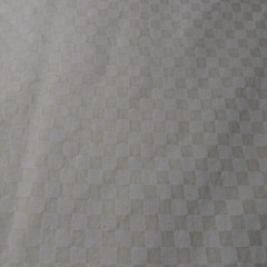 Cotton Sewing Fabric White on Off White Checkerboard Squares Crafting 1 yd x 44″