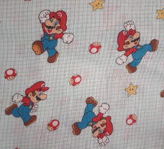 super mario muslin fun fabric 10 x 10 inch new