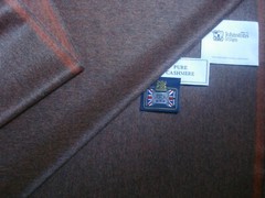 JOHNSTONS OF ELGIN 100% CASHMERE “Rusty Brown Mélange” JACKETING FABRIC = 2.0 m
