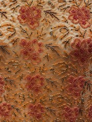 Floral Embroidered Beaded Lace Fabric 34″ Long 40″ Wide And 19″ Long 19″ Wide