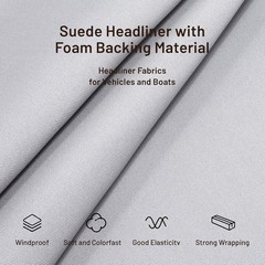 Auto Headliner Fabric 96″ L x 60″ W – Noise Insulating and Sophisticated
