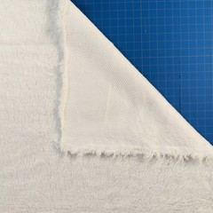 Pure White Plush Sherpa Fabric by Yard Soft Fluffy Polyester Faux Fur Fleece 60″