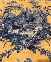 Vintage Waverly La Petite Ferme Toile French Country Farmhouse cottagecore