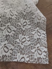 3 Yards of 20 Inch Wide White Floral Lace