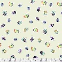 🐚Tula Pink Zuma Sea Shells Aqua Marine FreeSpirit Fabric PWTP121 FQ OOP🐚
