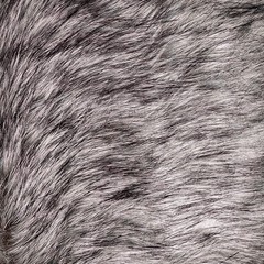 Faux Fur Fabric – Charcoal & Gray(#FFL15) – By the Yard