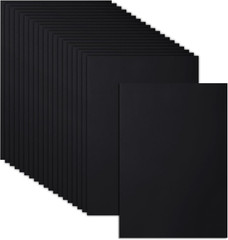 20 Pcs 8 X 12 Inch Felt Fabric Sheets, Black Square Felt Sheets | 21 X 30Cm Wide