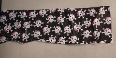 Pink bows on skulls fabric 275795